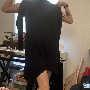 Mittoshop Black High Low Dress